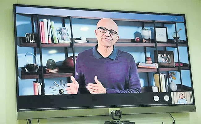 Work From Home Culture In IT May Continue In Future Says Satya Nadella - Sakshi