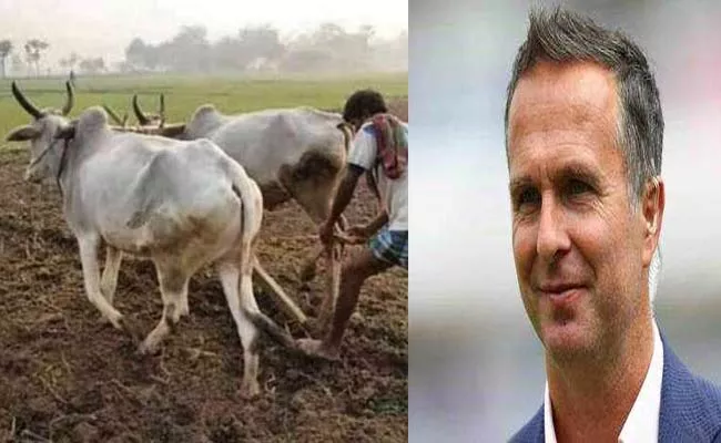 Michael Vaughan Shares Hilarious Picture Of Motera Wicket For 4th Test - Sakshi