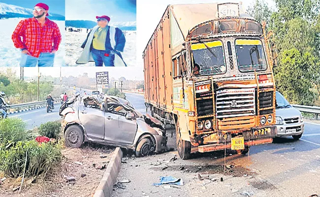 3 Men Last Breath In Road Accident In Hyderabad - Sakshi