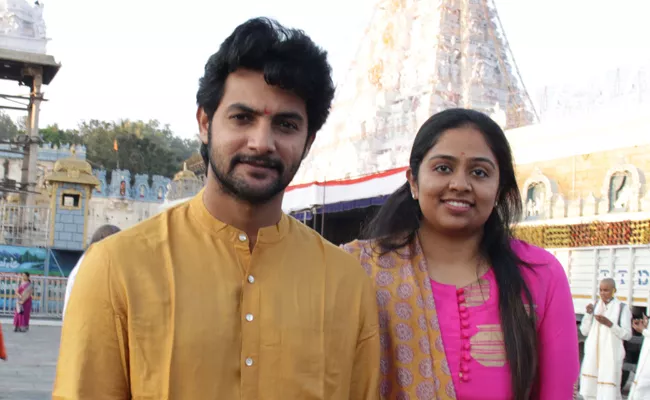 Tollywood Hero Aadi Sai Kumar, Allu Arjun wife Visited Tirumala On Tuesday - Sakshi