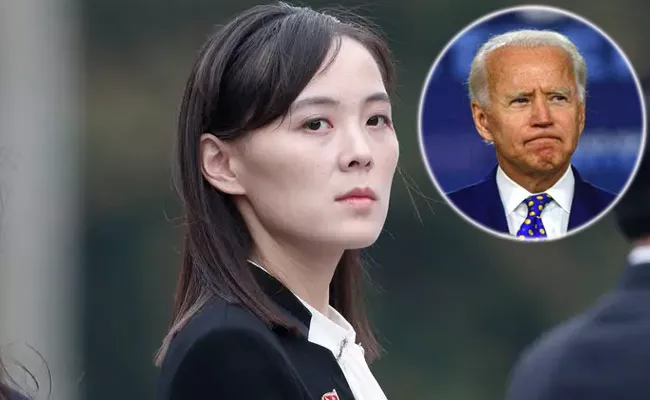 North Korea President Kim Jong Un Sister Warns US President Joe Biden - Sakshi