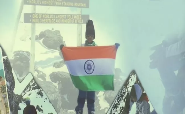  7-Year-Old Hyderabad Boy Scales Mount Kilimanjaro - Sakshi