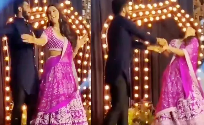 Jasprit Bumrah Sanjana Ganesan Dance Video Of Their Sangeet - Sakshi