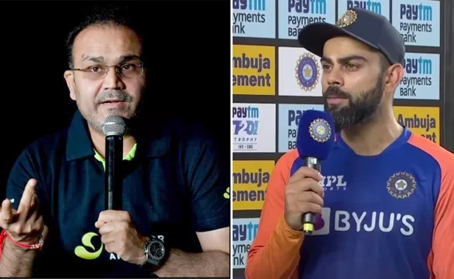 Virender Sehwag Praises Virat Kohli After He Wins Second T20 With England - Sakshi