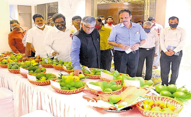 Contracts for export of 5 thousand metric tons of mangoes - Sakshi