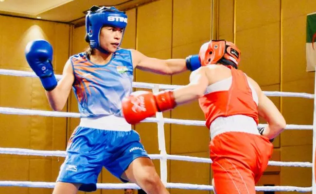 Nikhat Zareen Semi Final Boxing tournment in Istamble - Sakshi