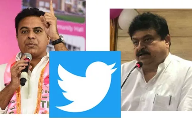 Twitter War On Minister KTR, Ramachandra Rao - Sakshi