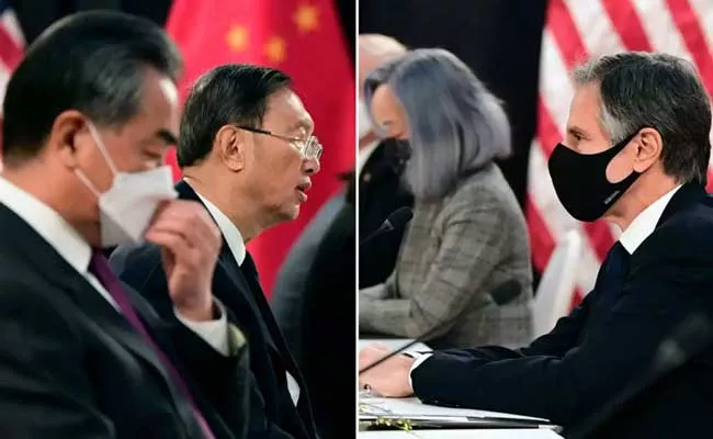 US-China talks under Biden turned into bitter war of words - Sakshi