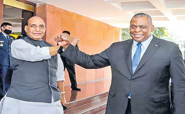 US Defense Secretary Lloyd Austin And Rajnath Singh Discuss Bilateral Ties - Sakshi