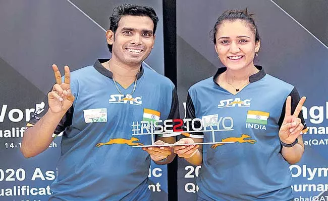 Manika Batra and Sharath Kamal qualify for Tokyo Olympics  - Sakshi