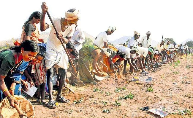 CM Jagan Government Created Record In Employment Guarantee Works - Sakshi