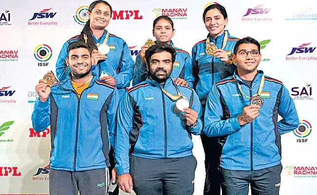 India topped the medals tally of ISSF World Cup with a whopping 30 medals - Sakshi