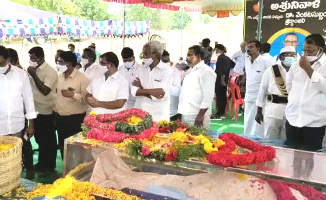 Badvel MLA Venkata Subbaiah Funeral Program In YSR Kadapa - Sakshi