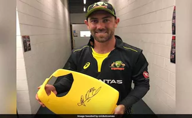 Seat Broken By Maxwell Sixes Going To Be Auctioned For Charity - Sakshi