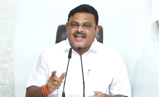 Ambati Rambabu Comments On Chandrababu In Tadepalli - Sakshi