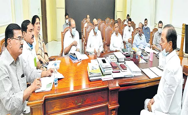 CM KCR Review Meet on Crop Purchase and Farming - Sakshi