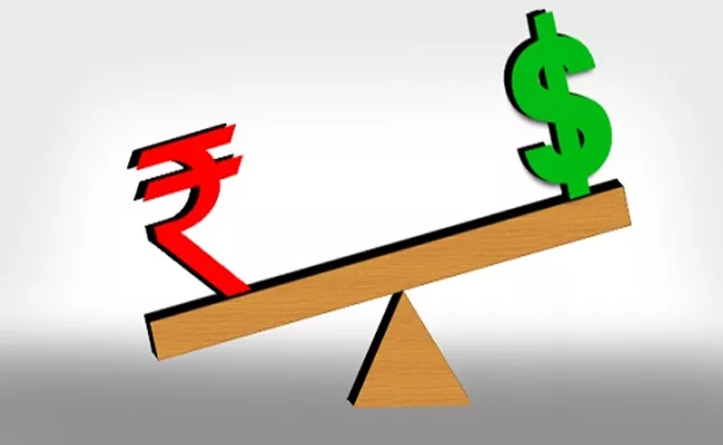 Rupee slumps 34 paise against the US dollar  - Sakshi