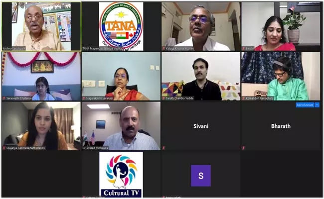 International Video Conference Hosted By TANA World Literary Forum - Sakshi