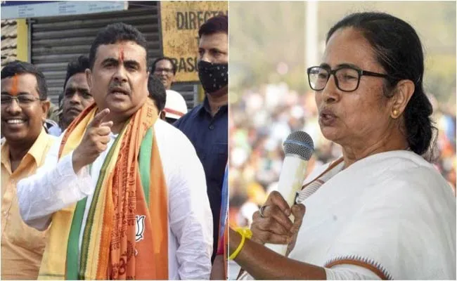 Bitter War Of Words Between Mamata Banerjee, Suvendu In Nandigram - Sakshi