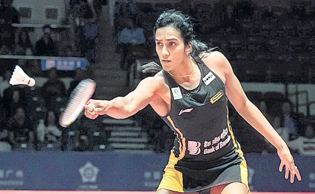 PV Sindhu Enter Pre Quarte Final Swiss Open - Sakshi