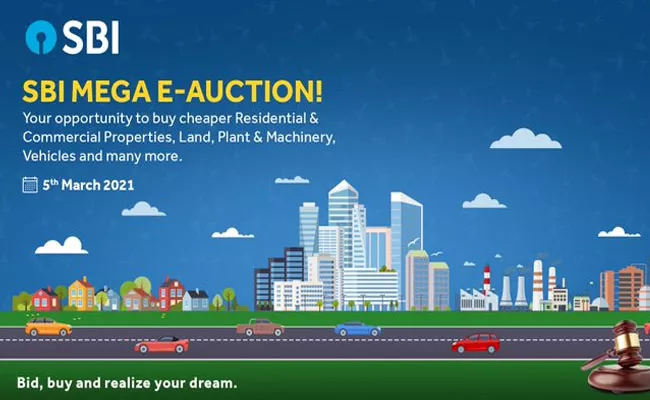 SBI mega e-auction for properties on March 5: All you need to know - Sakshi