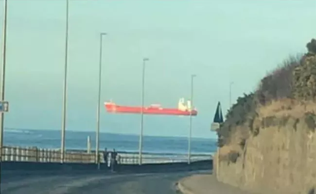 Viral Photo: Ship Floating Across The Sky - Sakshi