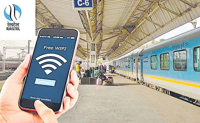 Prepaid Wifi Services In Indian Railway Stations - Sakshi