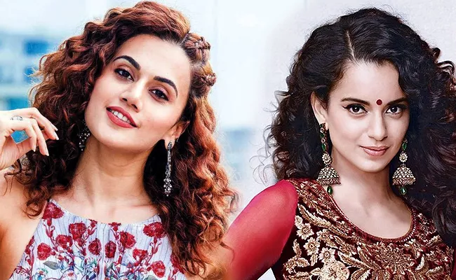 Kangana Ranaut hits back at Taapsee Pannu after her tweets  - Sakshi