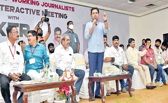 TUWJ Delegates Interactive Meeting With Minister KTR - Sakshi