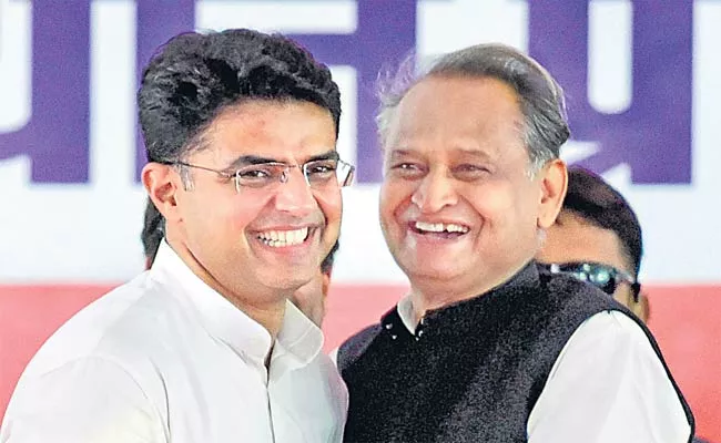 Bypoll: Gehlot And Pilot Attend Rallies As Congress Plays Unity Card - Sakshi