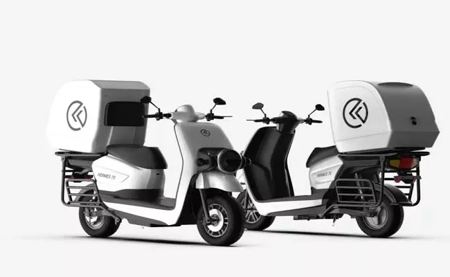   e-scooter for commercial delivery launched by Kabira Mobility - Sakshi