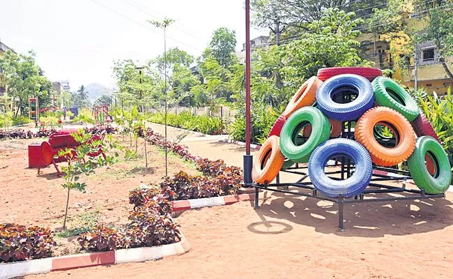 Municipal Department Activity For The Construction Of Parks In AP - Sakshi