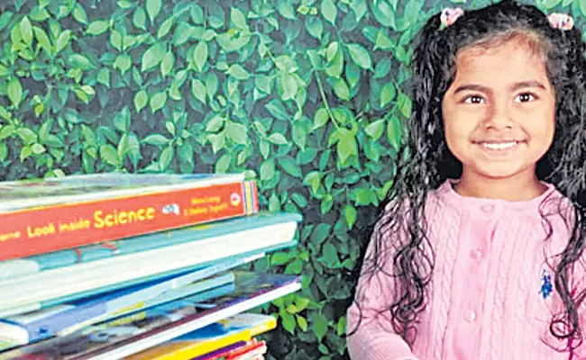 Indian American Girl Kiara Kaur Bags World Record for Reading 36 Books in Under Two Hours - Sakshi