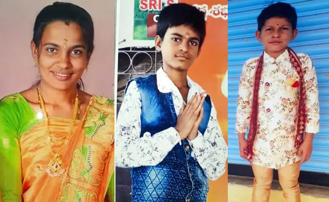 Mother And Sons Missing In Ichoda, Adilabad District - Sakshi