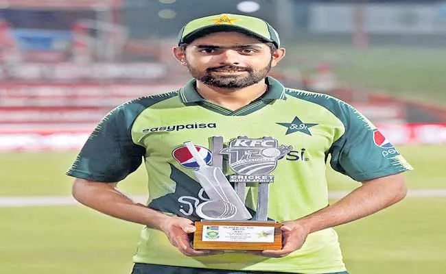 Babar Azam hits 59-ball 122 as Pakistan chase 204 in 18 overs - Sakshi