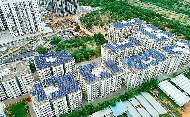 Solar Electricity Facilities In Gated Communities Hyderabad - Sakshi