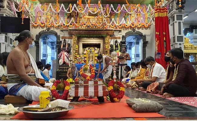 Sri Vari Kalyanam At Singapore On Ugadi Festival - Sakshi