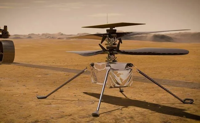 NASA's Ingenuity Helicopter Takes Flight On Mars - Sakshi