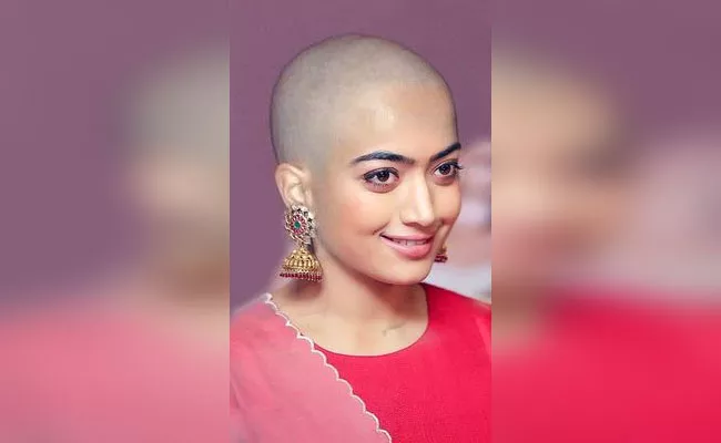 Viral: Rashmika Shaved Head Photos Appear At Tamilnadu Saloon Boards  - Sakshi