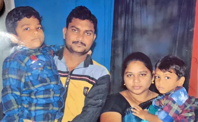 Husband Committed Suicide After Pouring Petrol On His Sleeping Wife - Sakshi