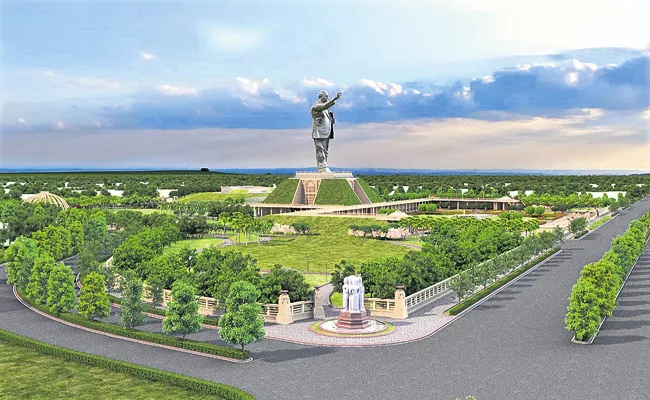 Tenders for construction of Ambedkar statue - Sakshi