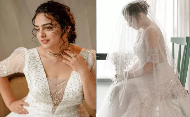 Actress Nithya Menen Stunning Pics With White Wedding Gown Goes Viral - Sakshi