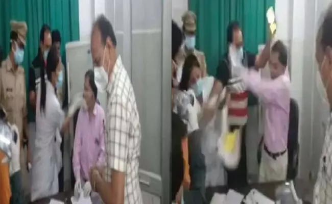 UP Doctor And Nurse Quarrel At Rampur Hospital Video Goes Viral - Sakshi