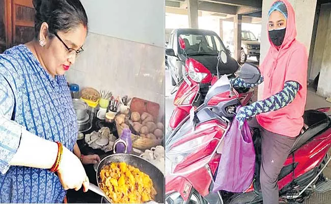 Sister duo in Bihar cook and deliver free food to covid patients - Sakshi