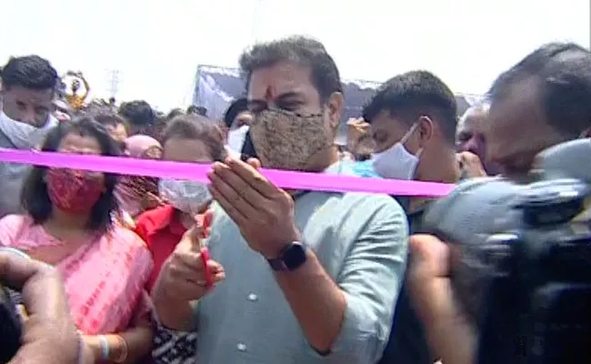 Hyderabad: Minister KTR Inaugurates Hitech City Railway Under Bridge - Sakshi