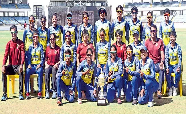 Mithali Raj Railways clinch 12th title with thumping win against Jharkhand - Sakshi