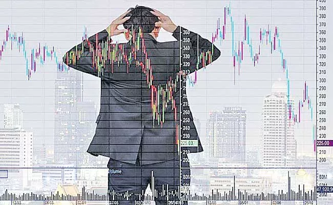 Sensex tumbles amid record jump in Covid cases - Sakshi