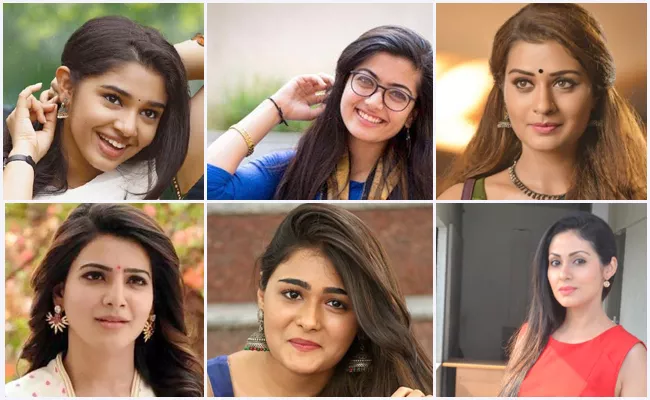 List Of Tollywood Star Heroines Got Stardom With Debut Movies - Sakshi