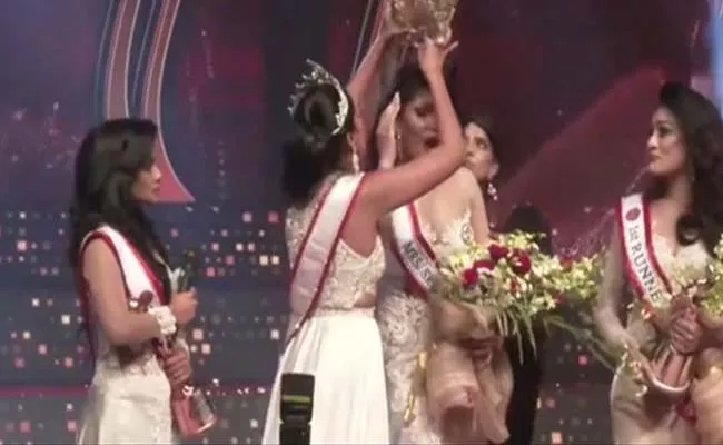 Shocking Mrs World Stripped Mrs Sri Lanka Winner Crown On Stage Why - Sakshi