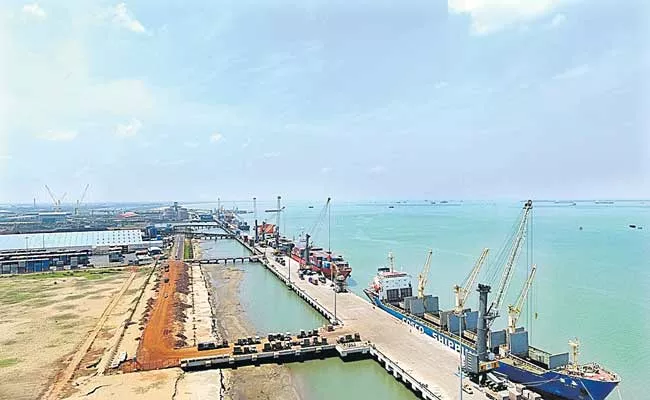 Kakinada Anchorage Port handles goods worth Rs 5,104 crore - Sakshi